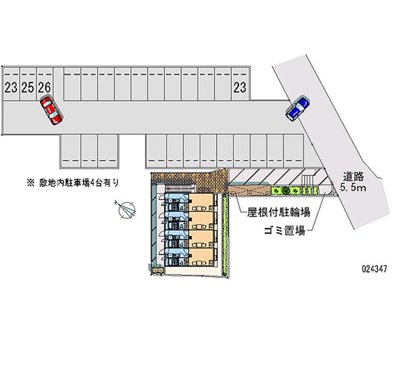 レオパレスピエルリー 区画図