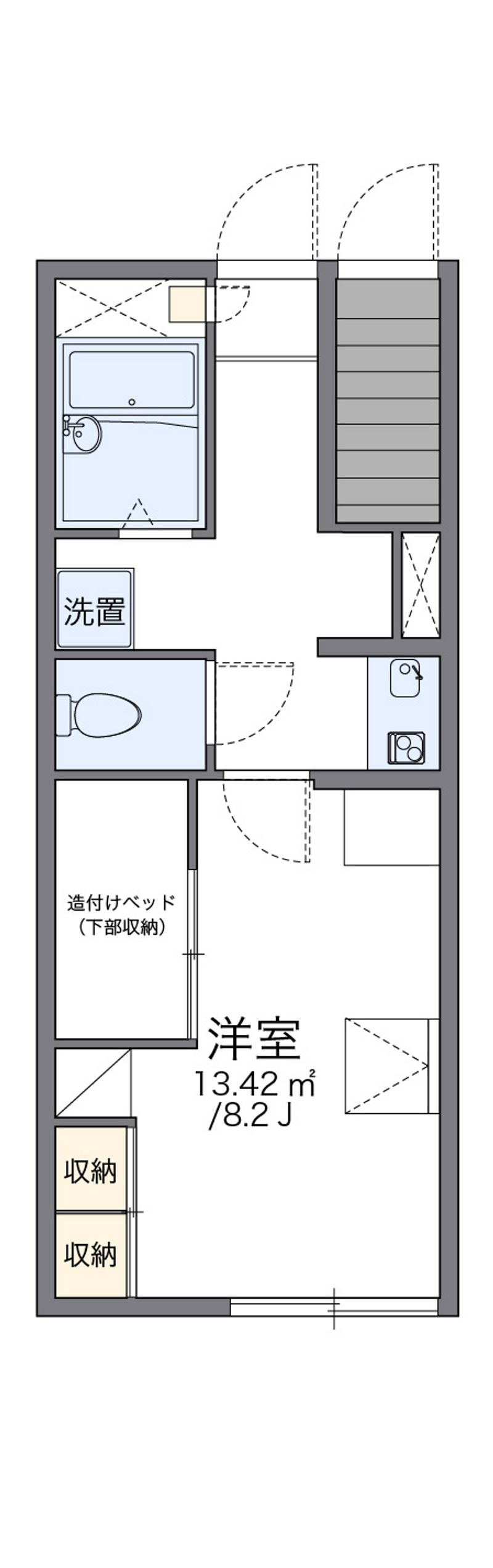 レオパレスインテルプラート 間取図