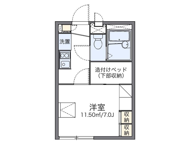 レオパレス常盤町 間取図