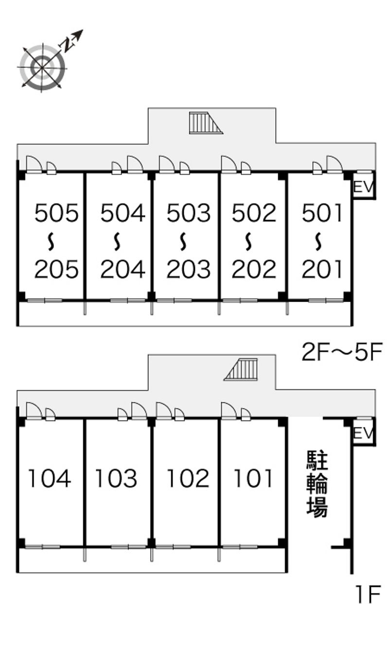 レオパレスナラヤ 間取配置図