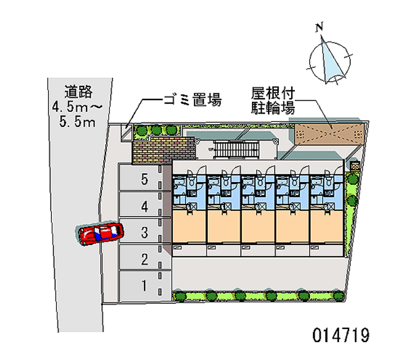 レオパレスドミール 月極駐車場