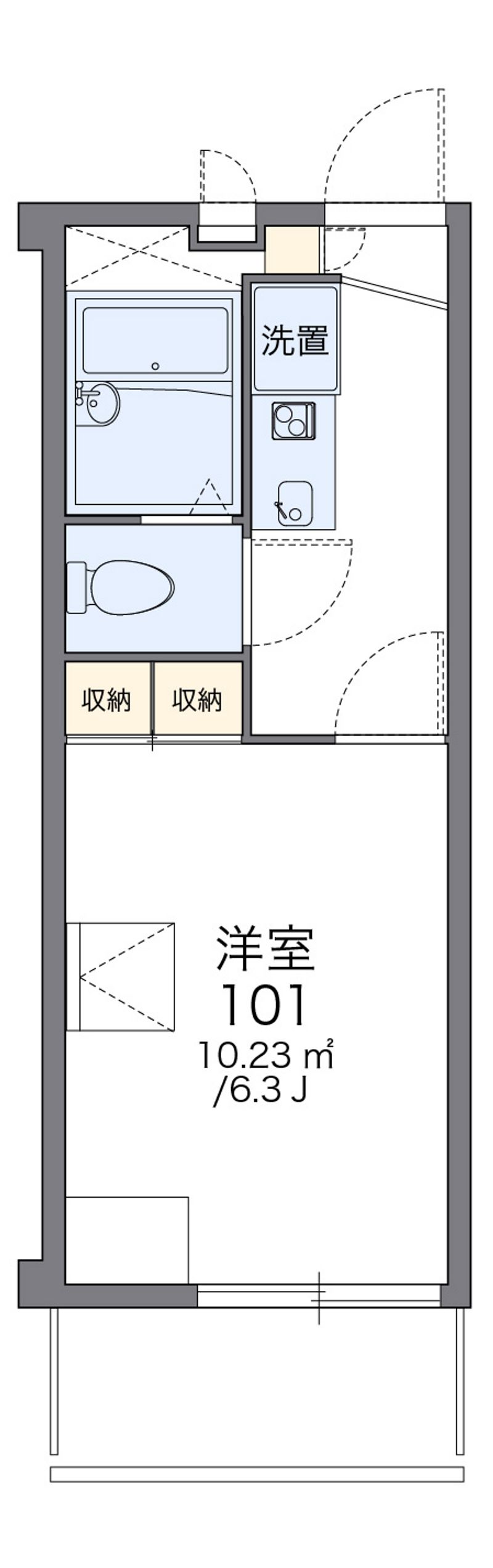 レオパレス東海学園 間取図