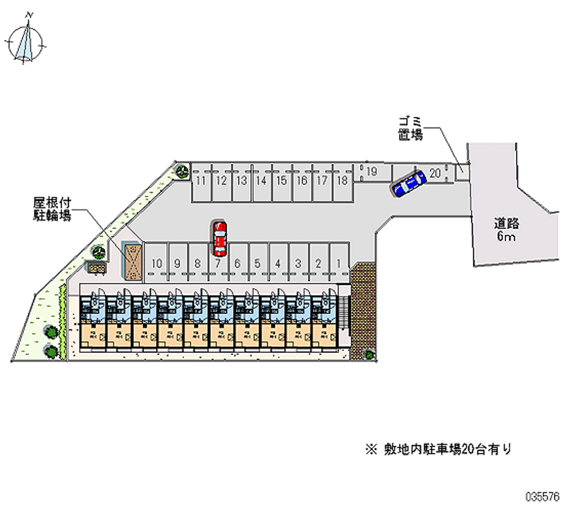 レオパレス針ヶ谷の丘 月極駐車場