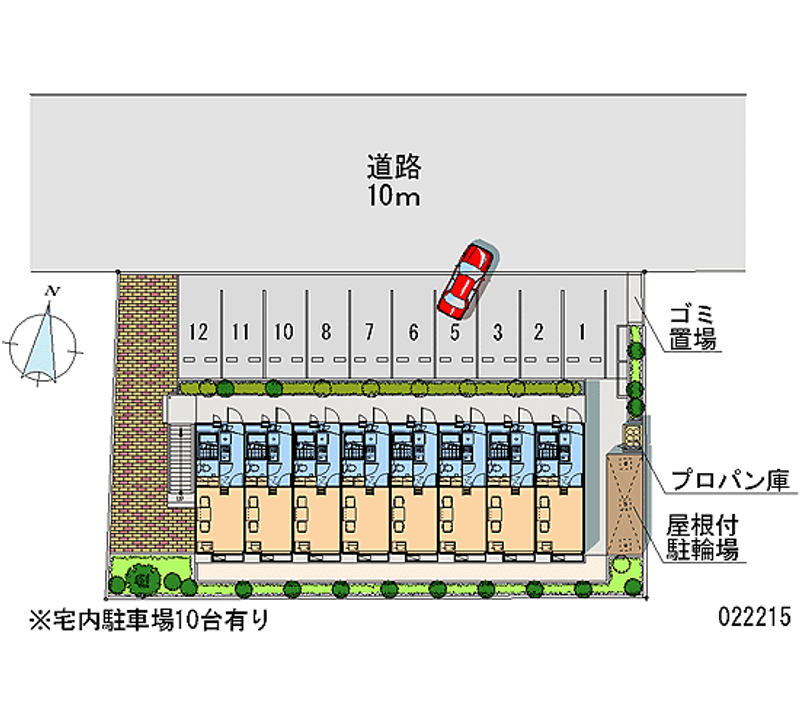 レオパレスジョイ 月極駐車場