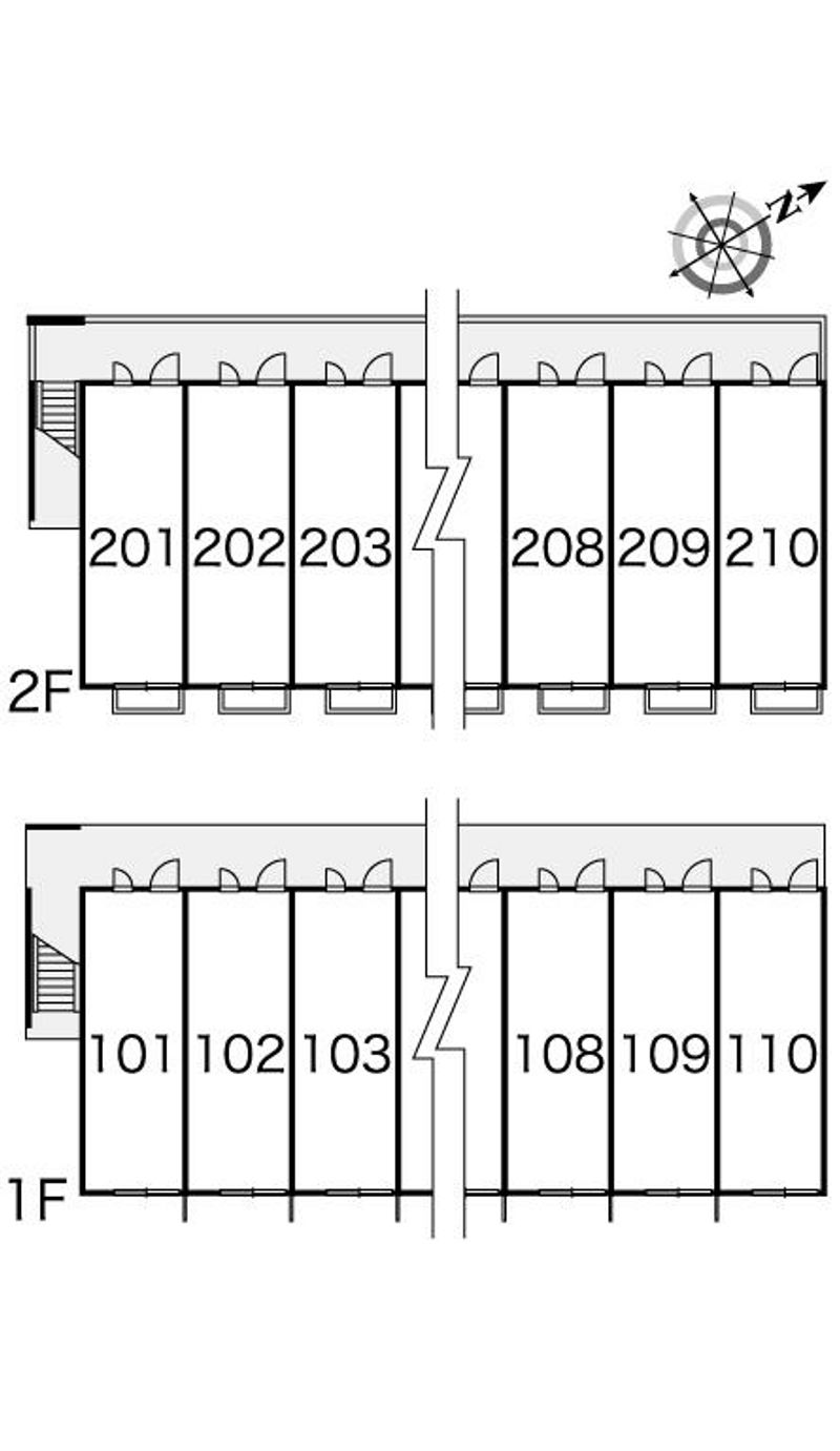 レオパレスアスカ 間取配置図