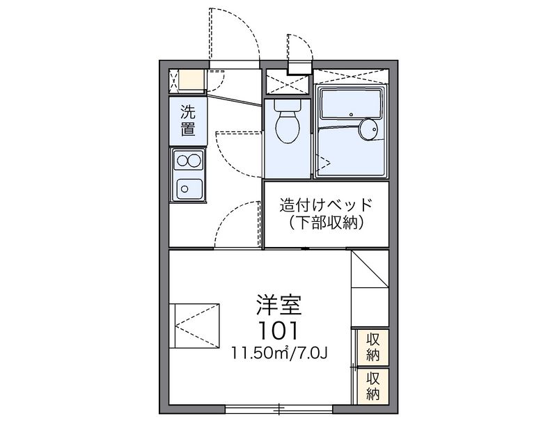 レオパレス独歩 間取図