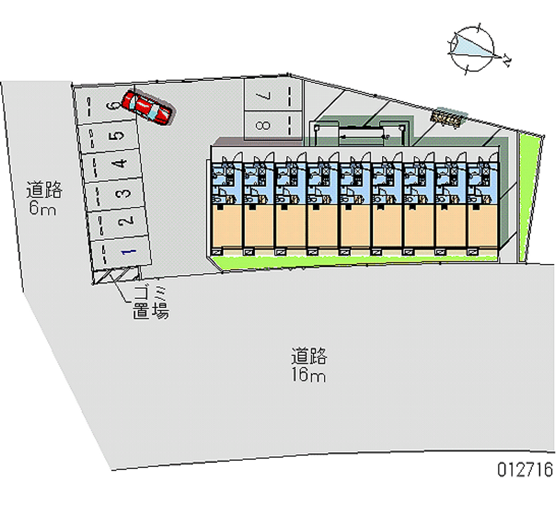 12716 Monthly parking lot