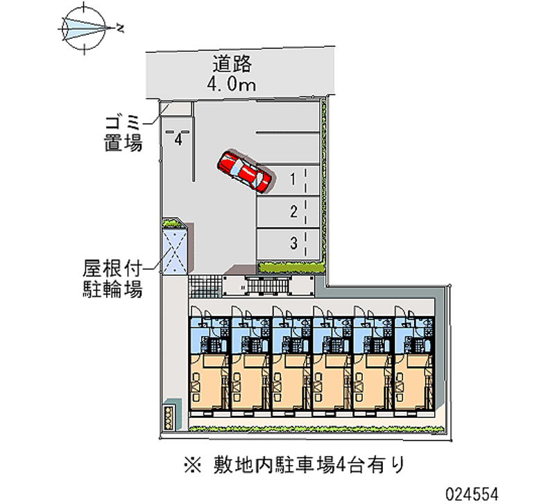 24554 bãi đậu xe hàng tháng