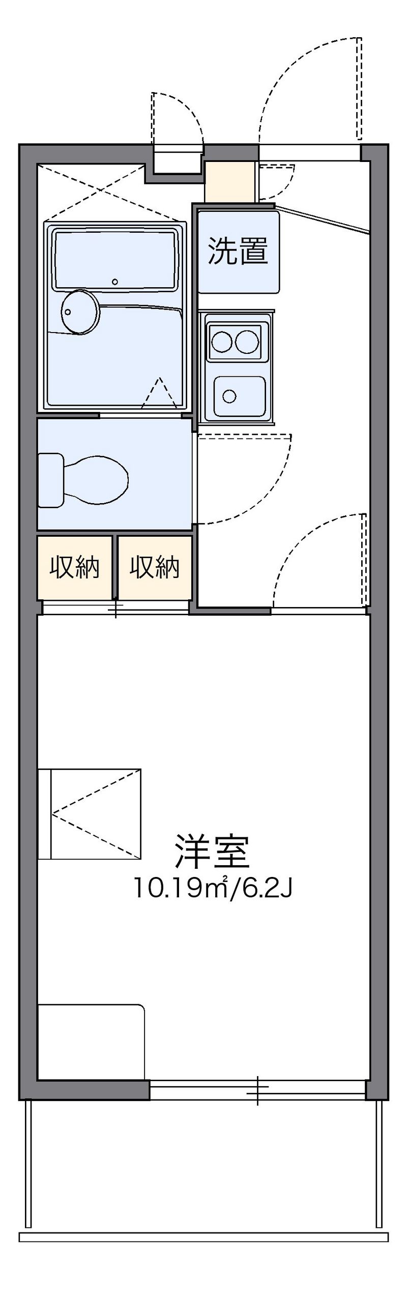 leopalace Horisaki Sơ đồ nhà