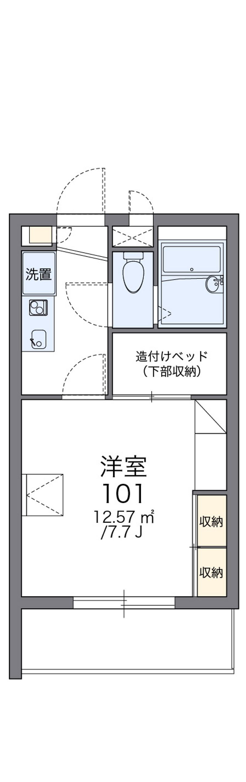 レオパレス川添Ⅱ 間取図