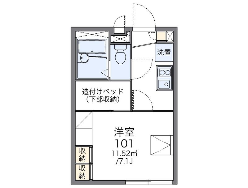 レオパレスレルヒェ 間取図