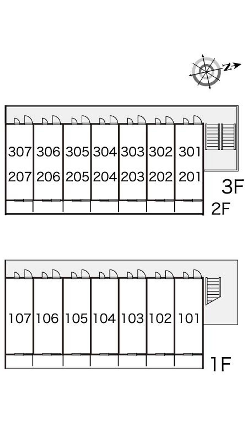 レオパレスルミエール 間取り配置図