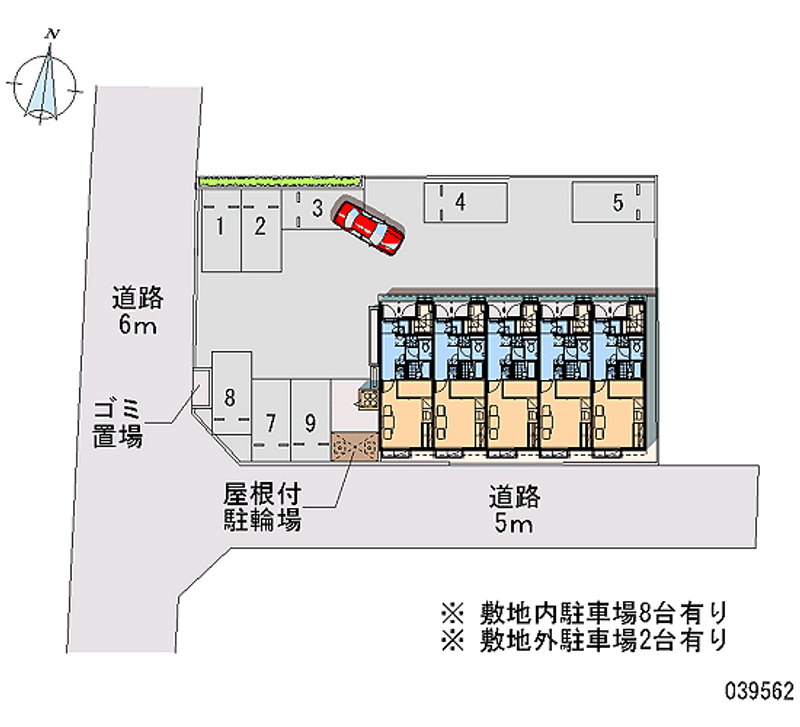 レオパレスビューハイツⅡ 月極駐車場