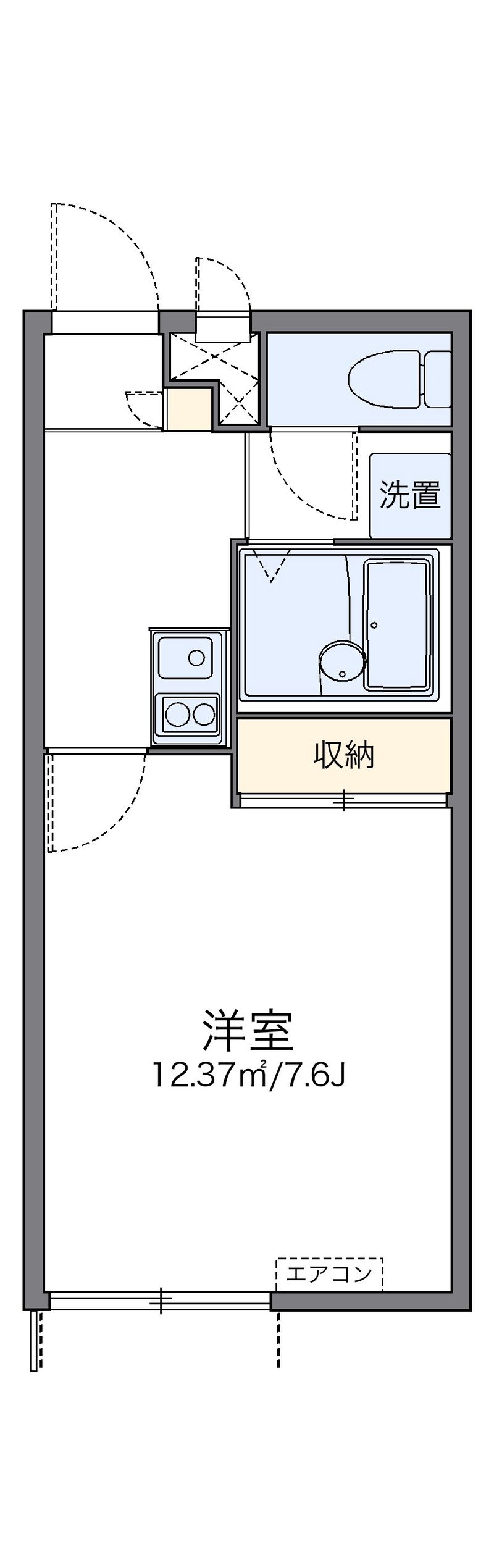 レオパレスハイラック 間取り