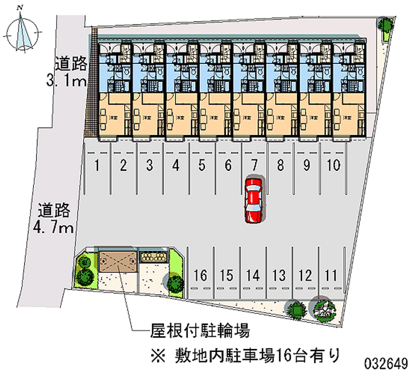 32649 Monthly parking lot