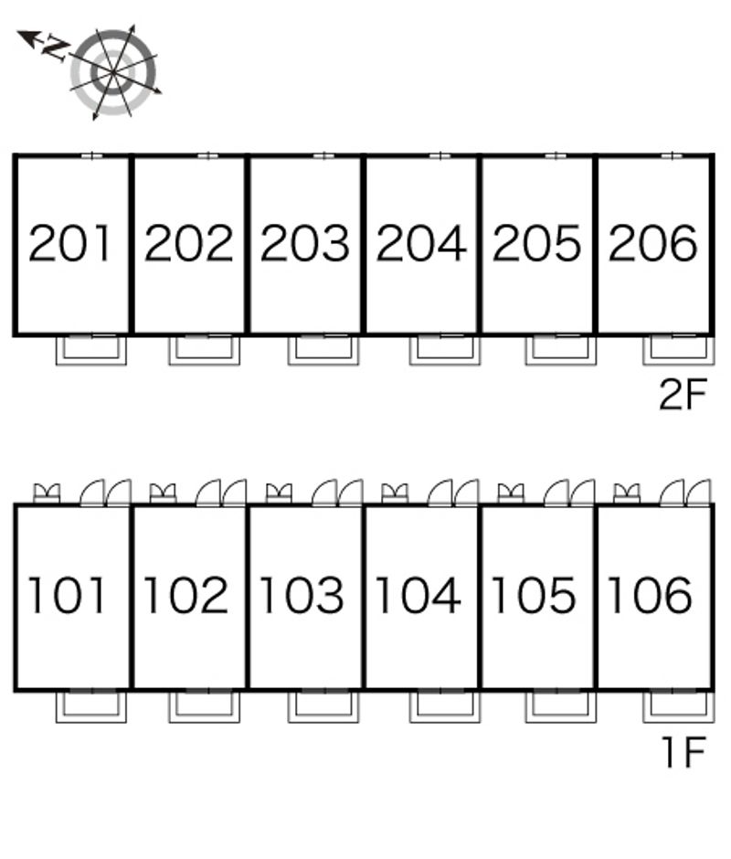 レオパレスルミエール 間取配置図