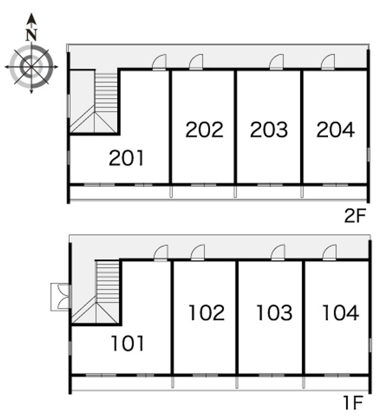レオパレストゥインクル砂川 間取配置図