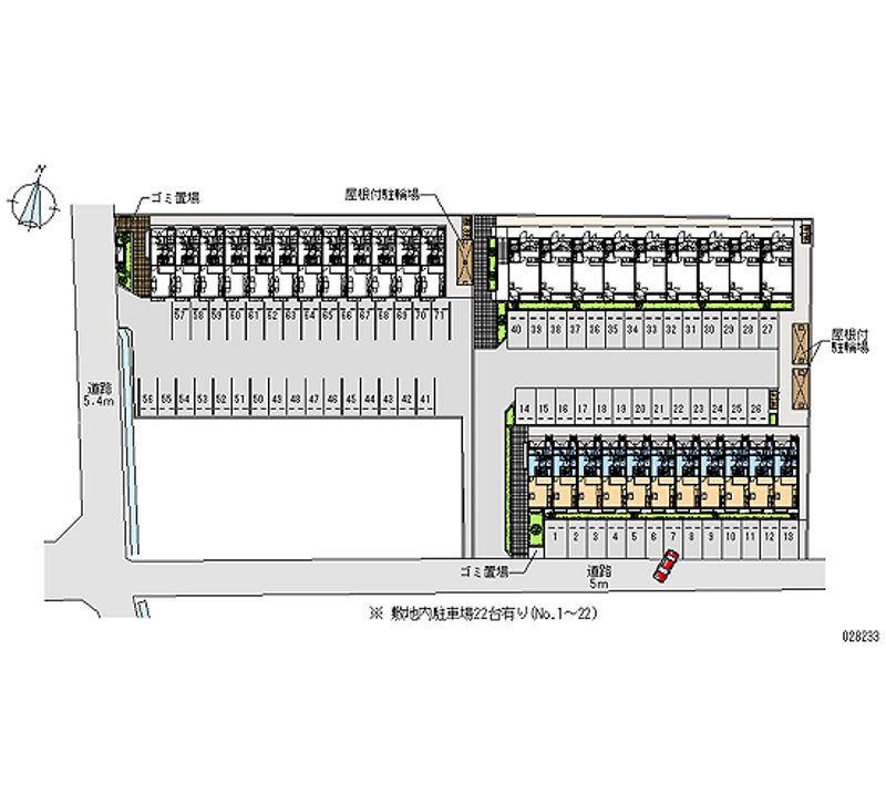 28233 bãi đậu xe hàng tháng