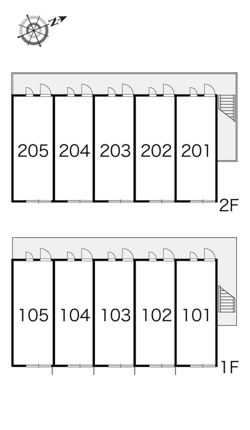 レオパレス芳斉 間取配置図