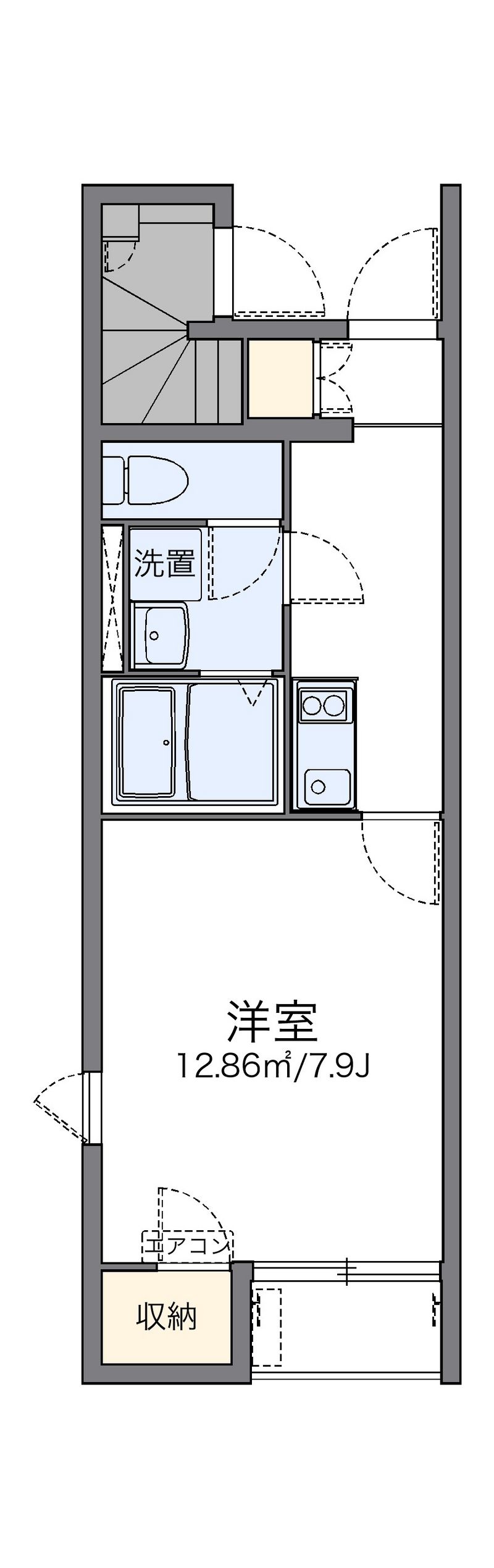 レオネクストＫＡＴＳＵＲＡ 間取図