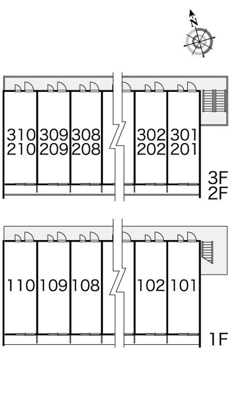 レオパレスアルカディア 間取配置図