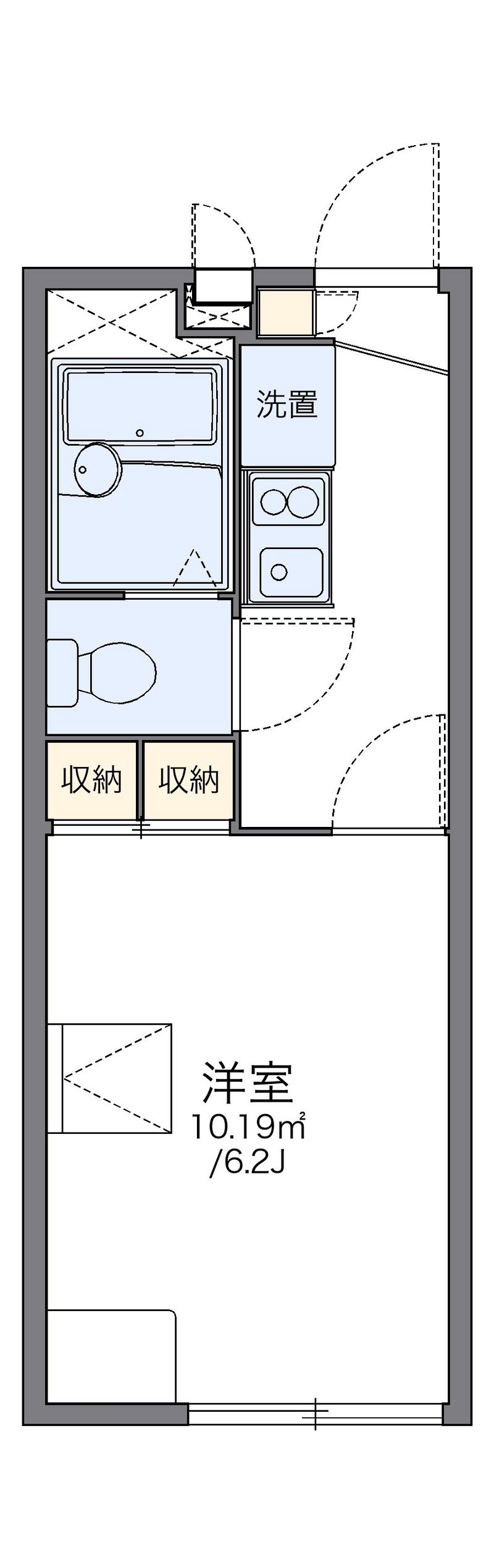 レオパレスサンハイム 間取図