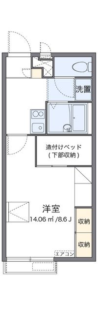 レオパレス平窪 間取り図