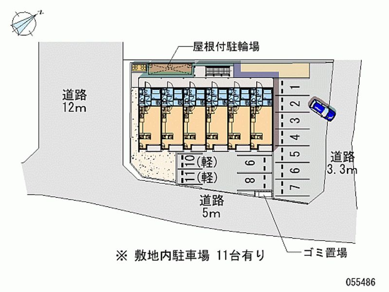 55486 bãi đậu xe hàng tháng