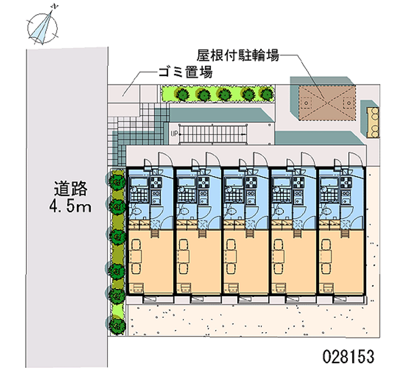 レオパレスＩ　ＲＯＯＭ 区画図