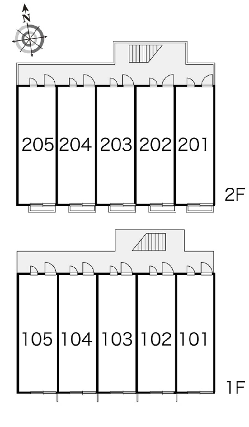 レオパレスフローラー 間取配置図