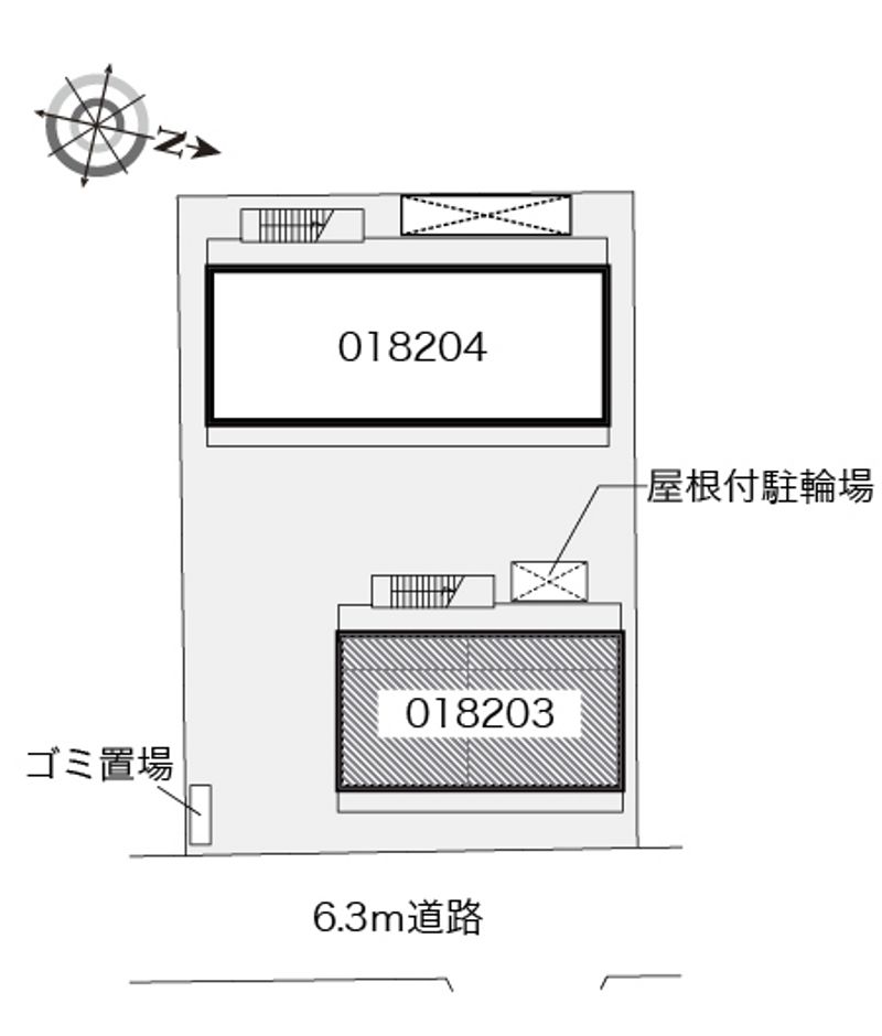 レオパレスアルバⅠ 配置図