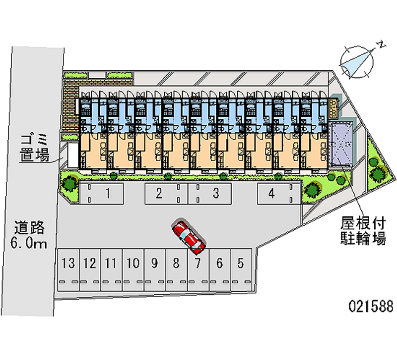 21588 Monthly parking lot