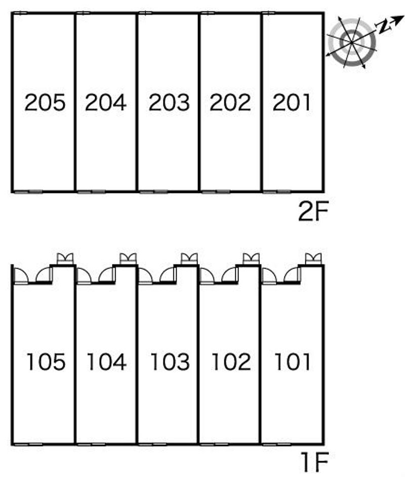レオパレス金生Ａ 間取配置図