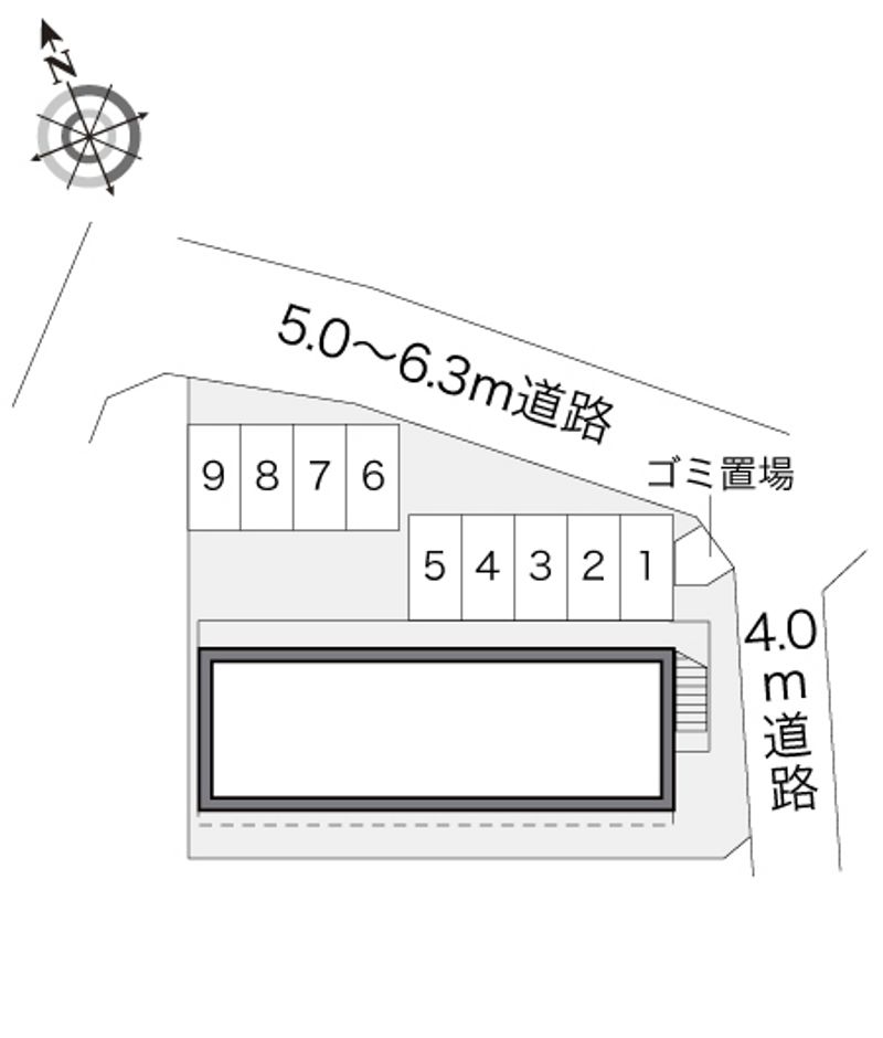 レオパレスフォンターナ 配置図