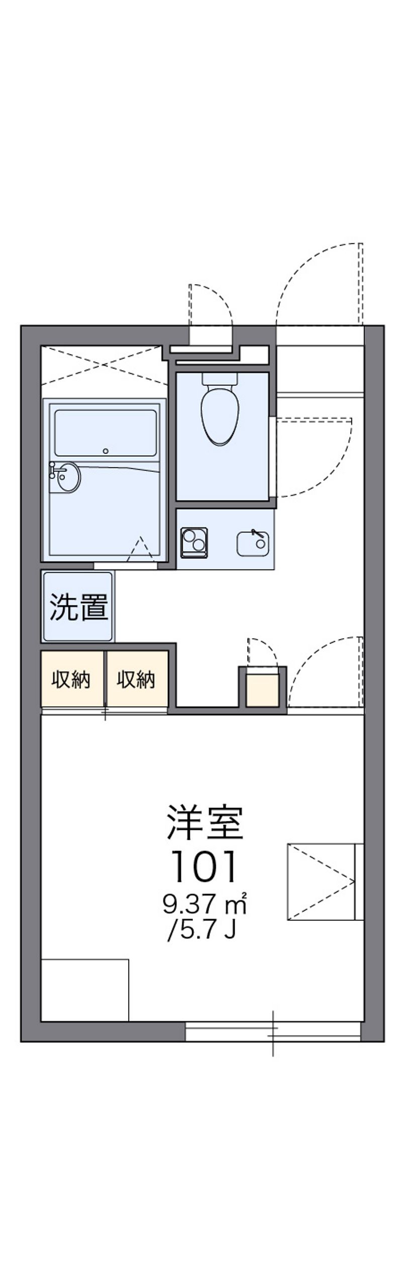 レオパレス城下京町 間取図