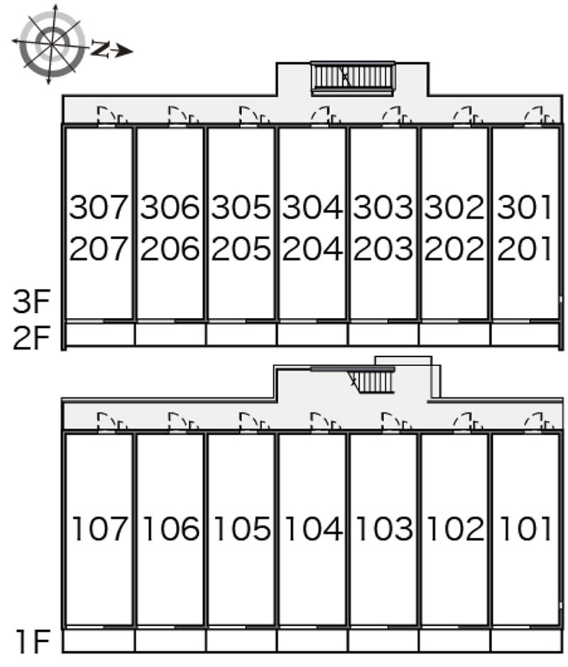 ミランダグレイス南手城 間取配置図