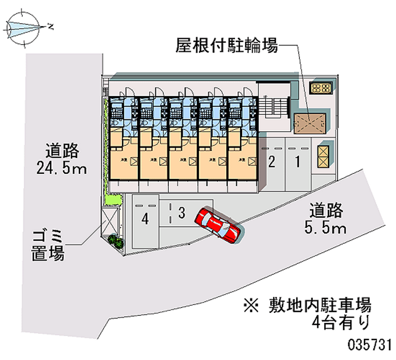 レオパレス稲葉地本通 月極駐車場