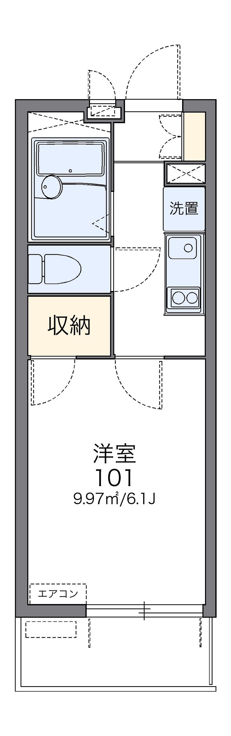 レオパレスセードル 間取図