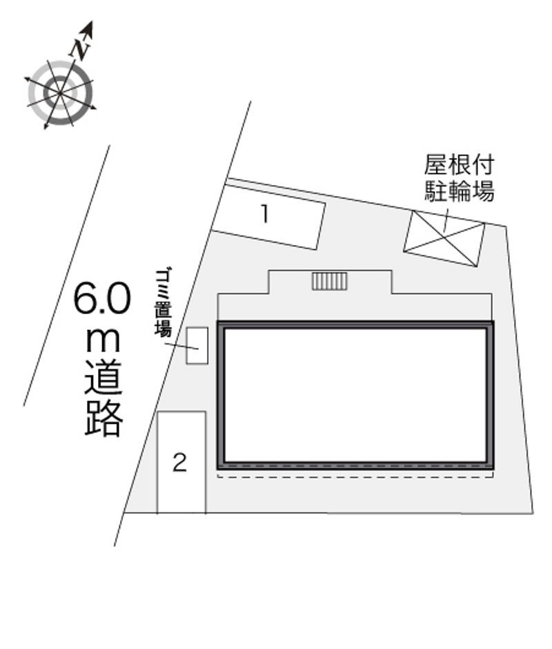 レオパレスブルースカイ　阿久和 配置図