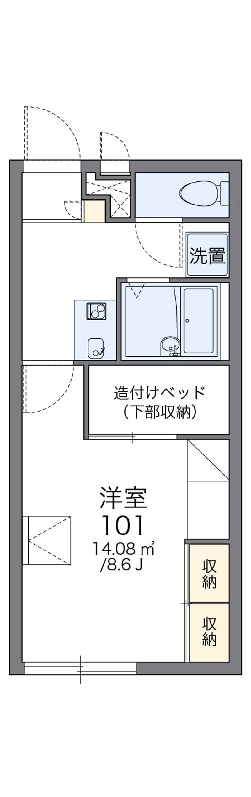 レオパレスリトル　アイランド 間取図
