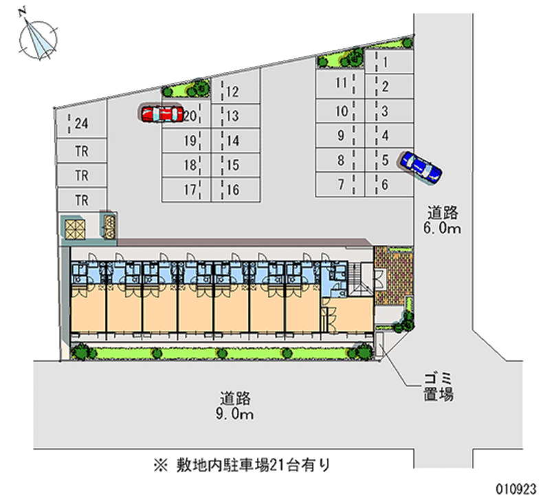 レオパレスメゾンドゥソレーユ 月極駐車場