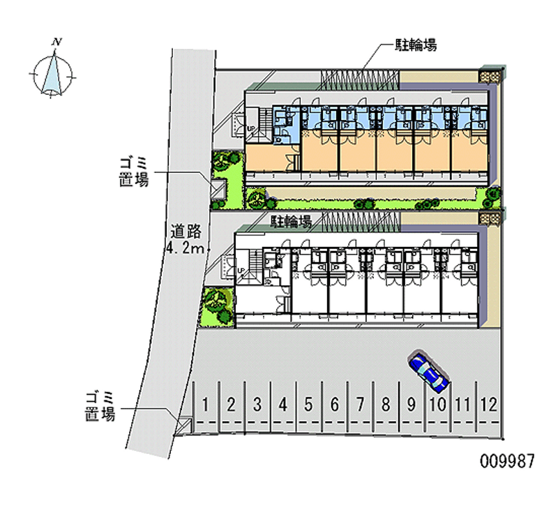 レオパレス大陽壱番館 区画図