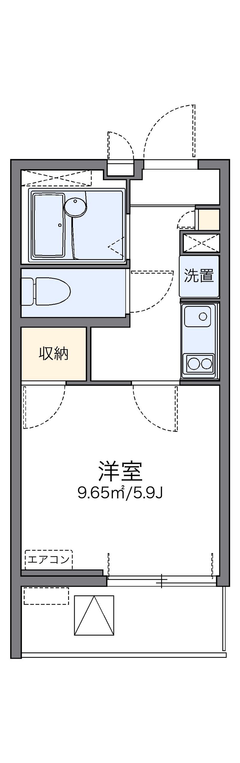 レオネクストラフィーネＡＯＫＩ 間取図