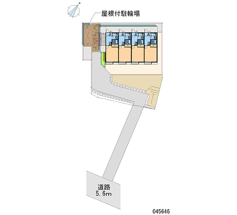 レオパレスランド諸岡 区画図