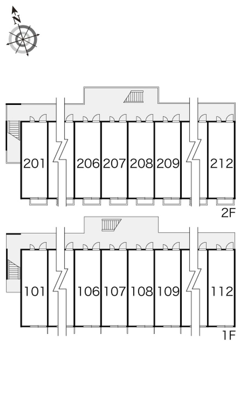 レオパレス幸良 間取配置図