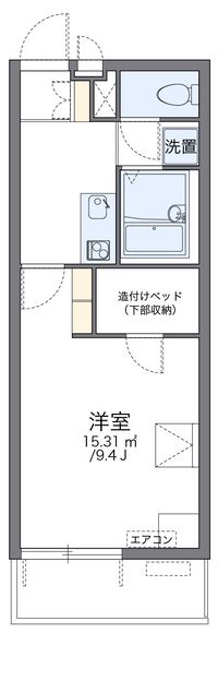 レオパレス太子堂 間取り図