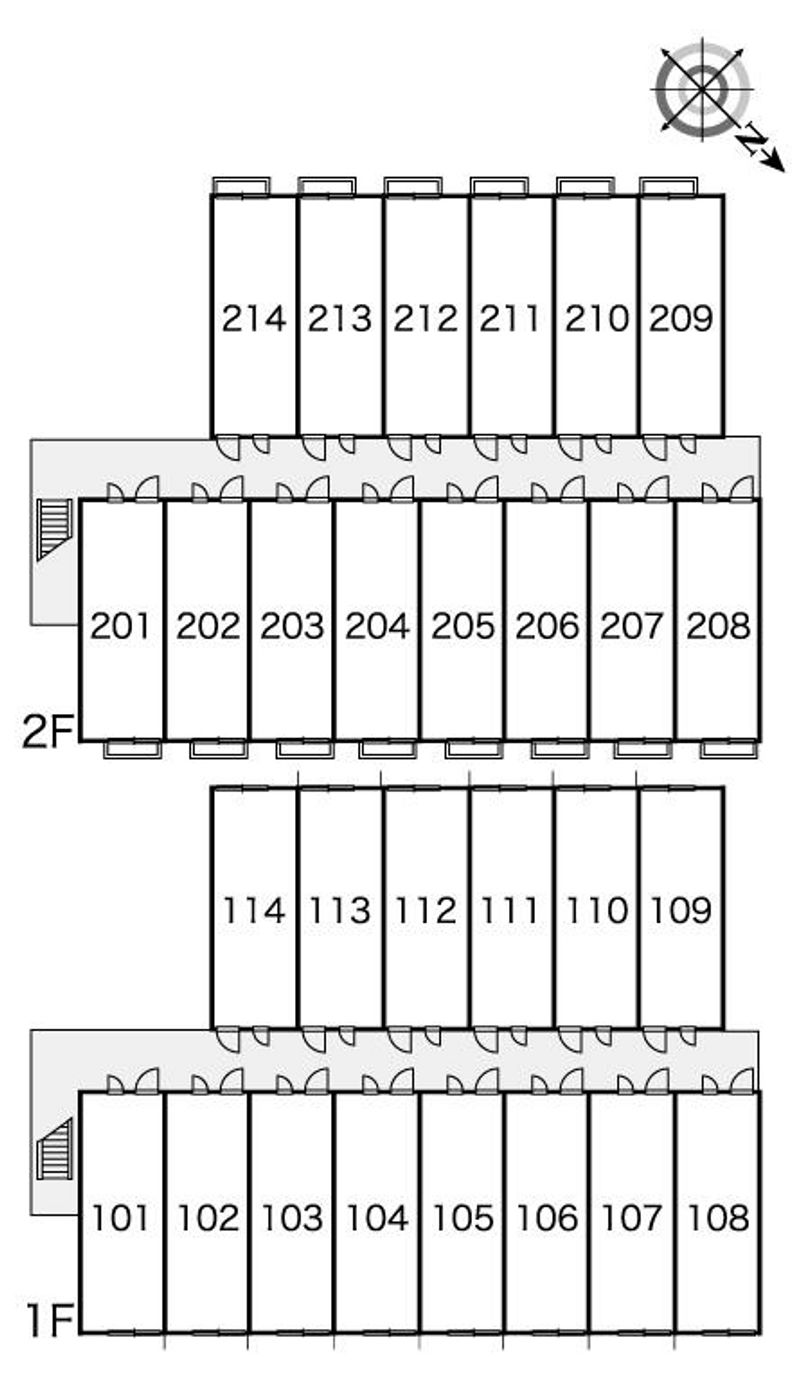 レオパレスウィル 間取配置図