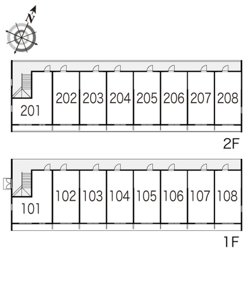 レオパレスクレール 間取配置図