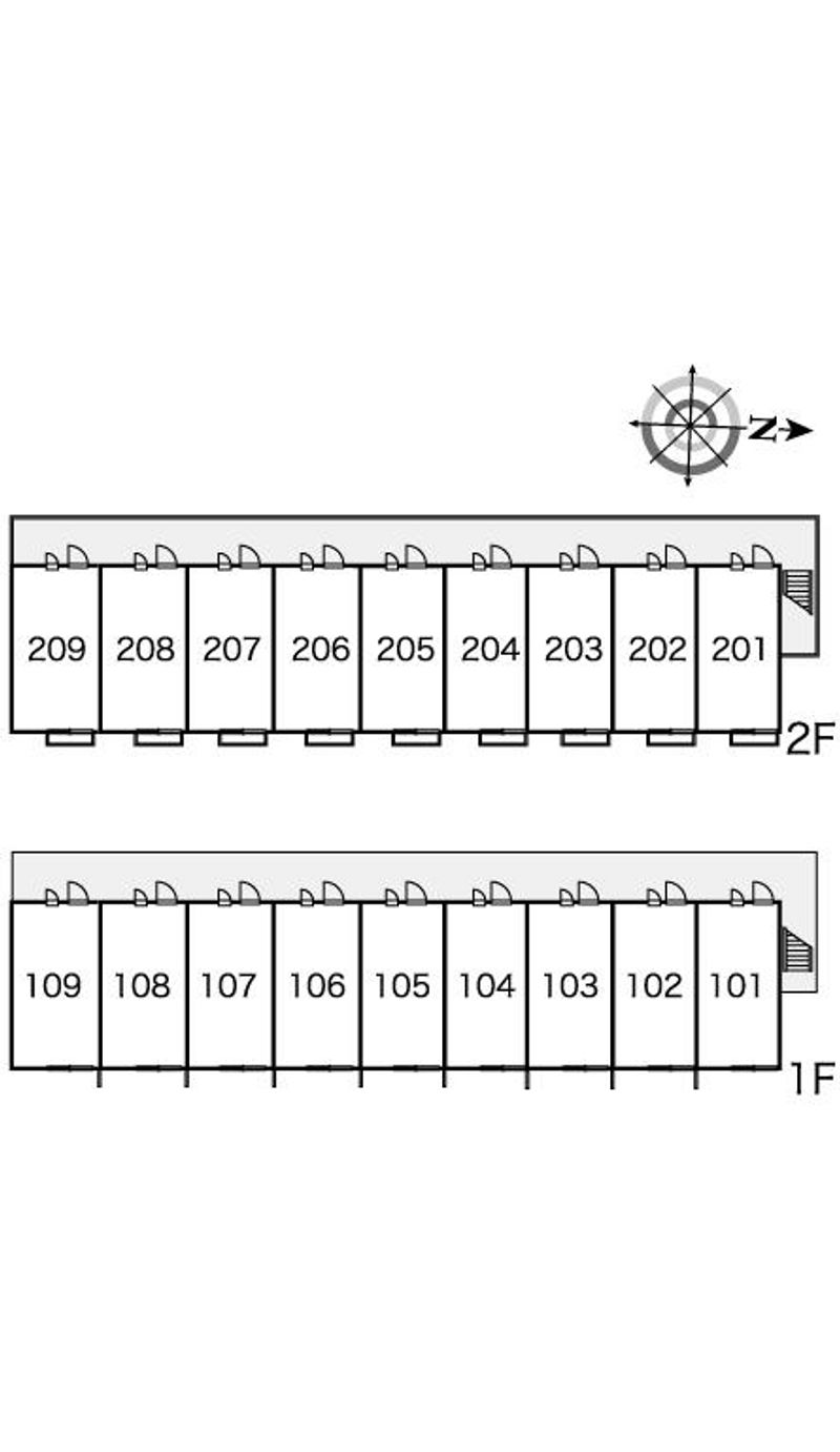 レオパレスＧｒａｃｅ 間取配置図