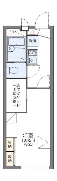 レオパレスソレーユ上地 間取り図